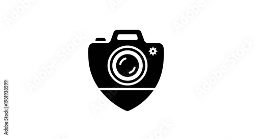 Camera Icon Graphic Design Element.