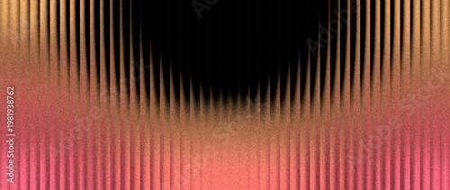 Fotografie Digital backdrop visuals featuring pink red peach grainy vertical waves and imme