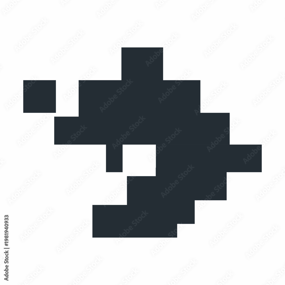 Fototapeta premium Narrow pixel icon