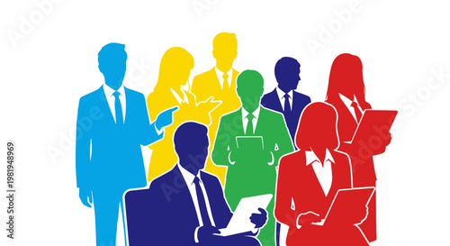 Business People in Office Meeting.