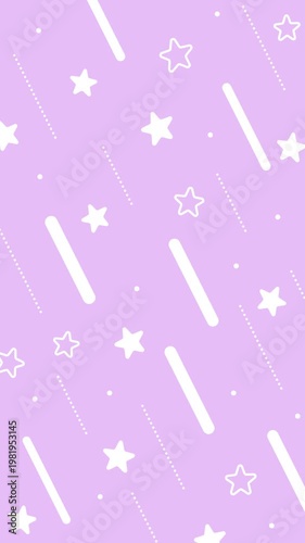 cute, pop background with pastel-colored stars