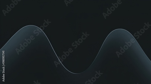 trough. Two sound waves, one smooth and one jagged, on a dark background. STEM education sheets, lab safety posters, designed for biotech research communications, supports STEM education.