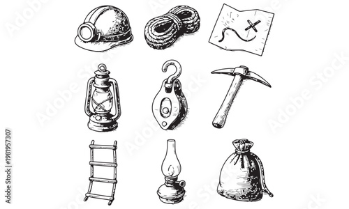 Mining Tools & Gear Set
