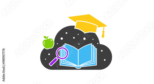 Education Learning School Graduation Icon.