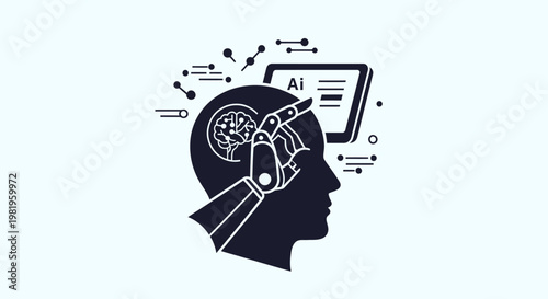 Artificial intelligence in human brain.