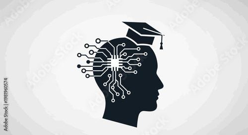 Intelligent educated human brain thinking.