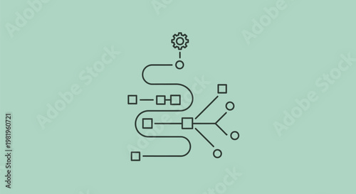 Flowchart diagram with boxes and lines.