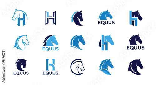 Horse Logo Designs Collection - Equine Brand Identity & Monogram Ideas