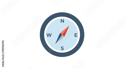 Illustrated compass navigating directional guidance concept on white Free Download Illustrated compass navigating directional guidance concept on white - GFXLoad