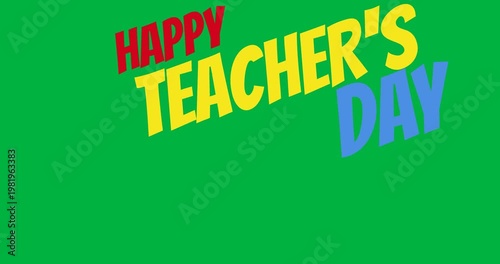 celebration teacher school teachers day digital illustration text typography banner black background