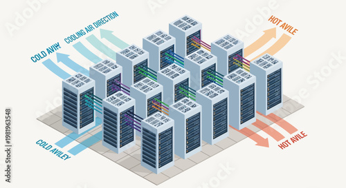 Data center cooling system architecture.