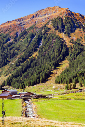 The natural areas of the Austrian Alps.