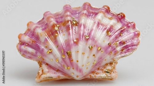 sea shell on white background