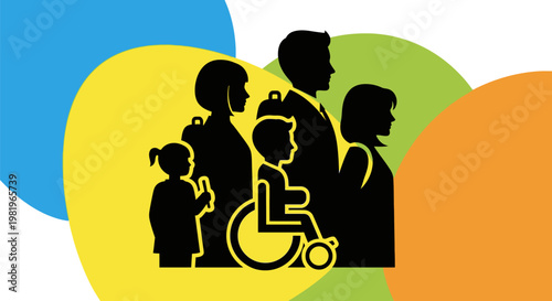 Diverse group of people with disability.