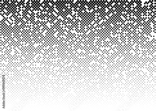 monochrome pixel halftone pattern background vector design