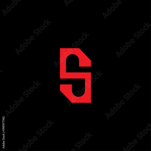 Two Diamonds Letter S Monogram. Geometric Letter S Monogram Logo with Dual Interlocking Diamond Frame Concept