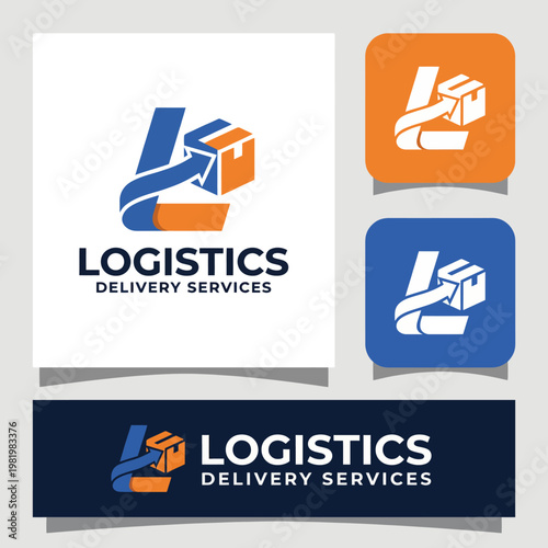 This logo features an arrow and a box, conveying efficient and reliable logistics and delivery services geared towards modern business needs and customer satisfaction.