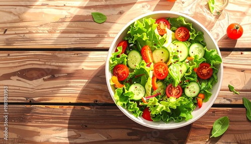salad with tomatoes and cucumbers