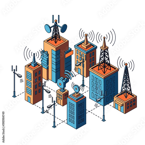 City Network - Wireless Communication Infrastructure in Urban Environment.