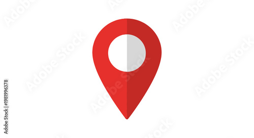 Red location pin icon isolated on white background for navigation and mapping Free Download Red location pin icon isolated on white background for navigation and mapping - GFXLoad