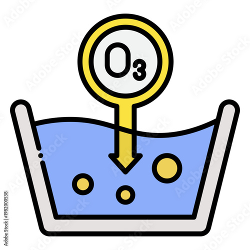 Ozone Water Purification System Illustration