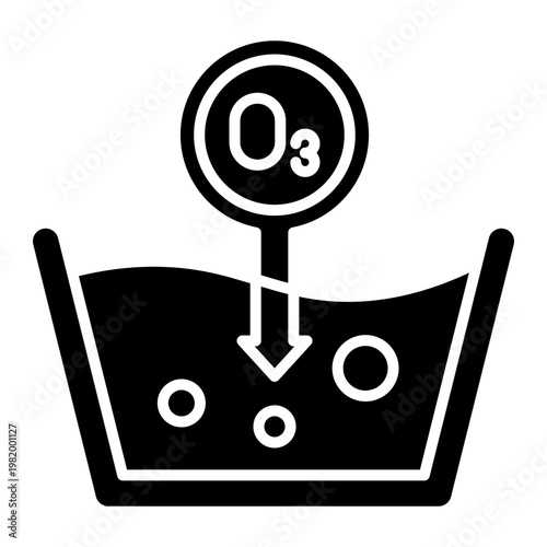 Ozone Laundry System Icon: Eco-Friendly Cleaning Solution