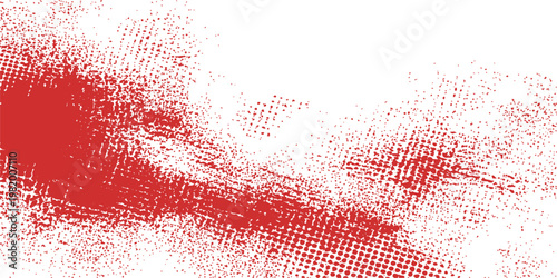 Foto Abstract red grunge paint texture background design with a winter holiday heart
