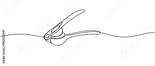 continuous line drawing of Lemon squeezer vector illustration Editable stroke.