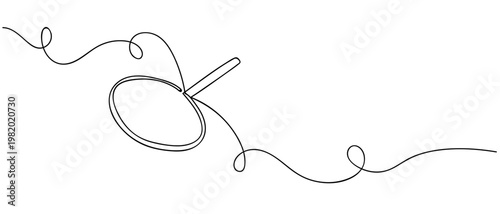 continuous line style goldfish scoop Minimalist vector illustration isolated on white background Editable stroke.