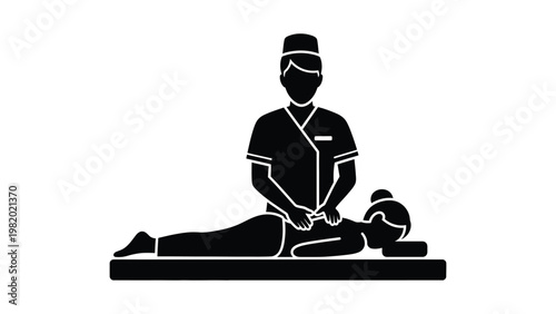 First aid training with CPR technique.