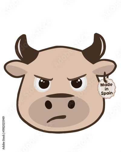 MADE IN SPAIN toro enfadado.