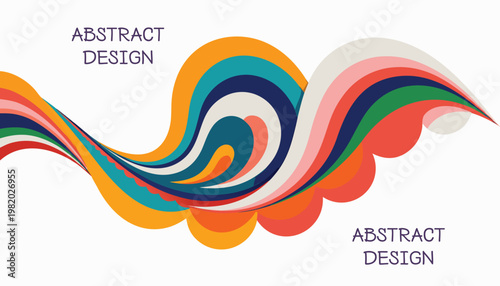 Abstract colorful background with circles abstract Modern Flat Illustration Set with Dynamic Waves, Urban Lifestyle and Colorful Creative Design	