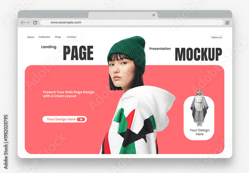 Website Landing Page Mockup