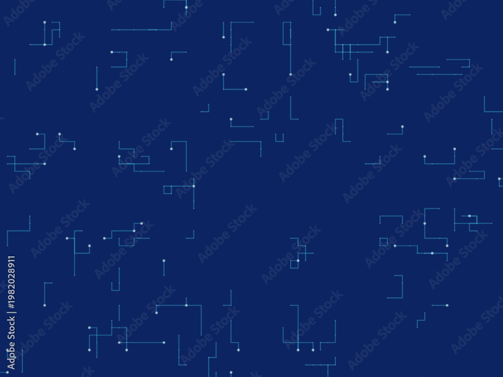 Obraz premium Technology Circuit Lines Neon Glow Dark Background Vector