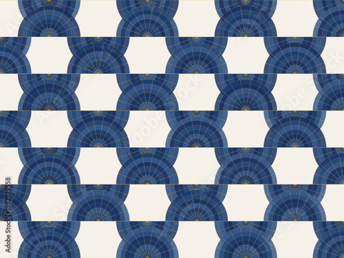 Golden Radiating Fan Arches Ornate Classic Decorative Backdrop