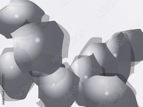 Molten Silver Liquid Chrome Organic Shapes Abstract Wallpaper