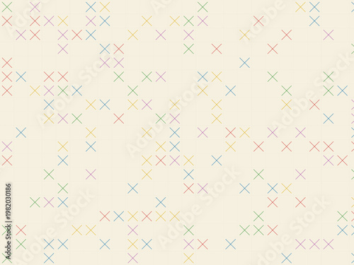 Cross Stitch Embroidery Pattern Folk Art Craft Background