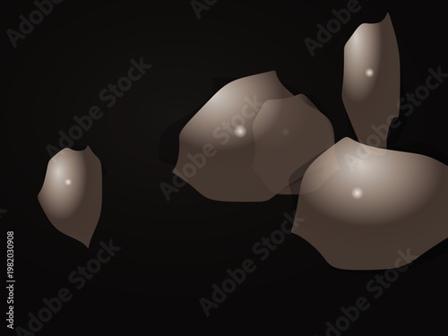 Molten Silver Liquid Chrome Organic Shapes Abstract Wallpaper