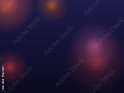 Ethereal Glowing Orbs Colorful Abstract Vector Art