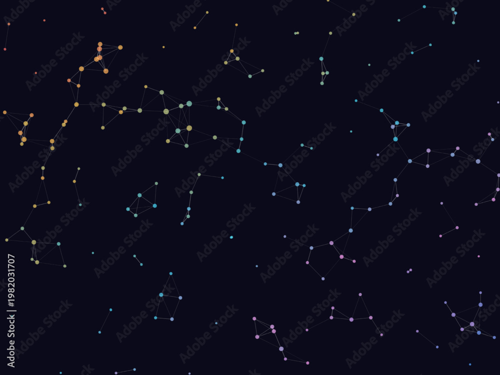 Fototapeta premium Abstract Network Connection Lines Technology Background