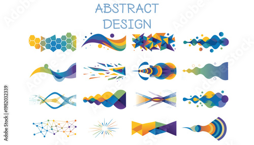 Abstract colorful background with circles abstract Modern Flat Illustration Set with Dynamic Waves, Urban Lifestyle and Colorful Creative Design	