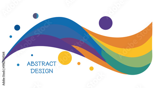 Abstract colorful background with circles abstract Modern Flat Illustration Set with Dynamic Waves, Urban Lifestyle and Colorful Creative Design	