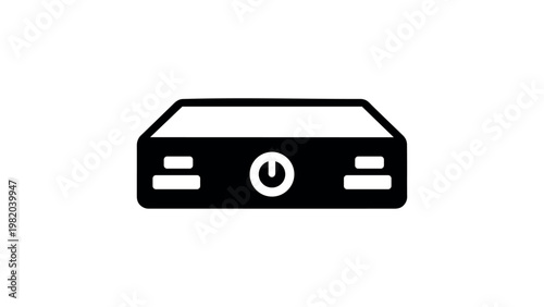 Set Top Box Icon Media Player Device Vector
