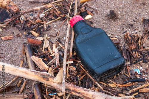 Rubbish on the beach 