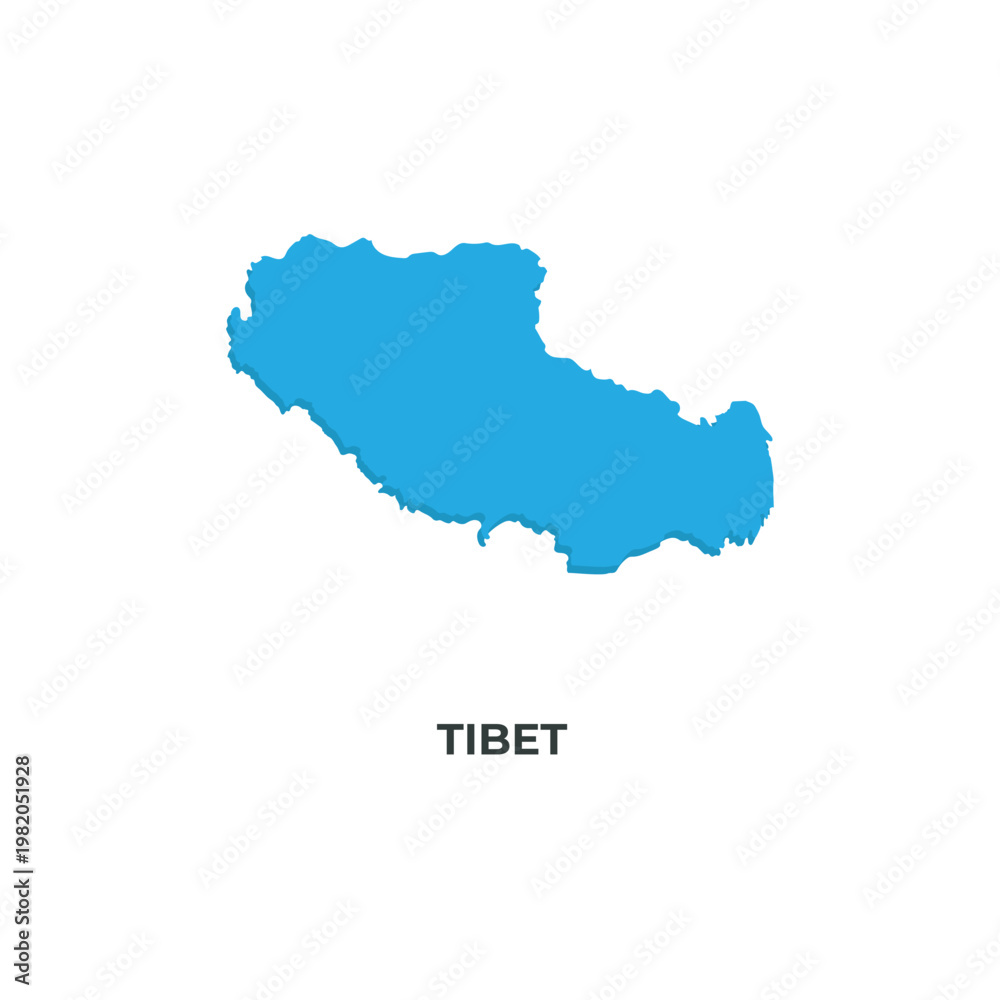 Obraz premium TIBET Map