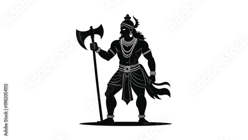 Hindu god Shiva with axe.