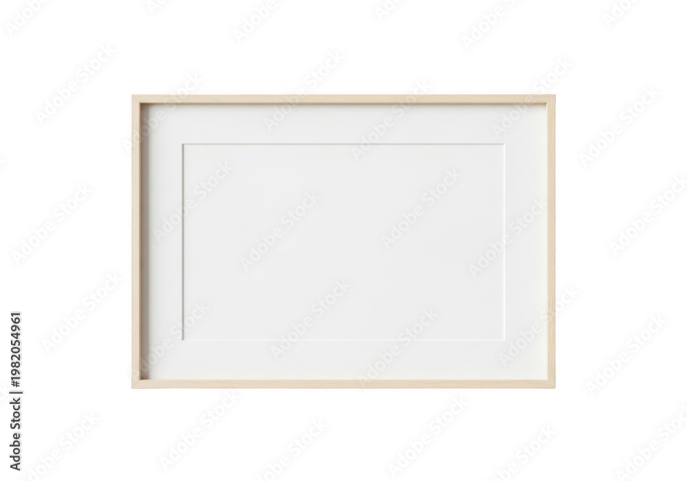 Fototapeta premium empty gold picture frame isolated on transparent background