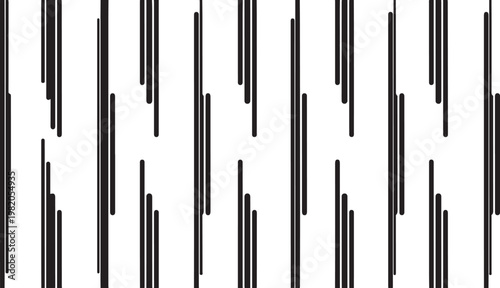 Black and white barcode, barcode pattern, vector stripes, monochrome lines, optical illusion