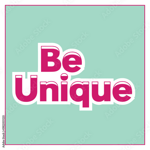 A motivational quote about individuality on a colorful background sticker