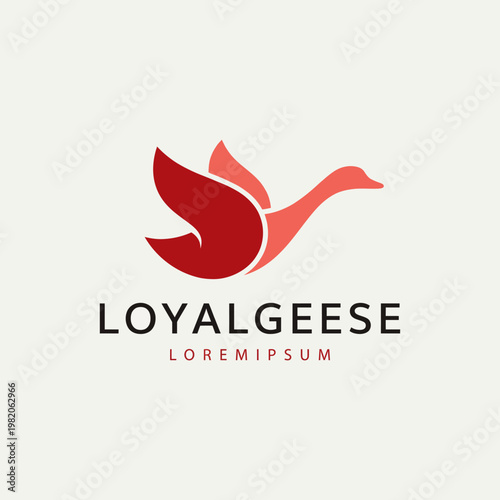 This elegant goose logo symbolizes loyalty and trust, reflecting qualities ideal for brand identity in service-oriented businesses or community engagement initiatives.